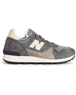 New Balance '475' Fabric And Suede Sneakers - White