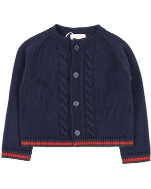 Gucci B L/s Vest Wo Effen St W/ - Blauw