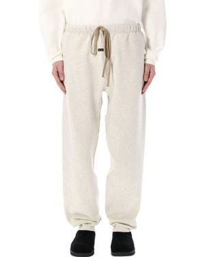 Essentials x Fear Of God Relaxed Fit Core Fleece Trousers - White