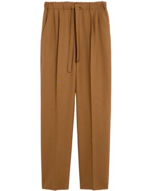 Max Mara Hosen Lederbraun