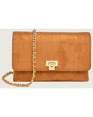 Elisabetta Franchi Suede Bag - Orange