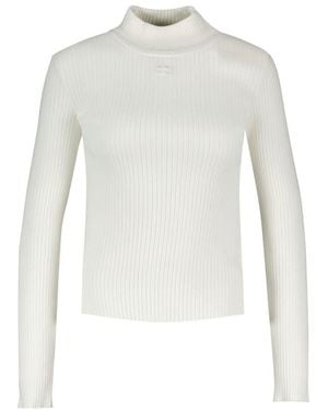Courreges Reedition Jumper T Shirt Courreves Baumwollwittchen - Weiß