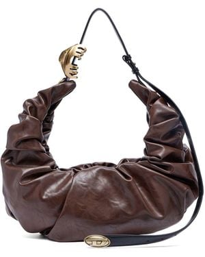 DIESEL Große Hobo-Tasche von Grab - Braun