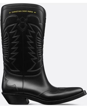 Dior Stivale Dior Con Tacco Cubano - Black