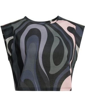PUCCI "Marmo" Cropped Top - Black