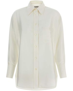 Alberto Biani Silk Shirt - White