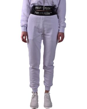Philipp Plein Logo-Waistband Track Trousers - Blue