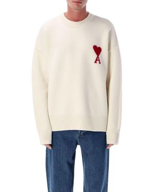 Ami Paris Pullover beige - Weiß
