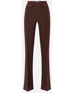 Elisabetta Franchi Double Crepe Hosen - Braun
