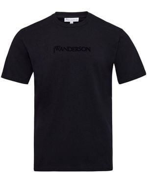 JW Anderson Jw Anderson Logo T-Shirt - Black