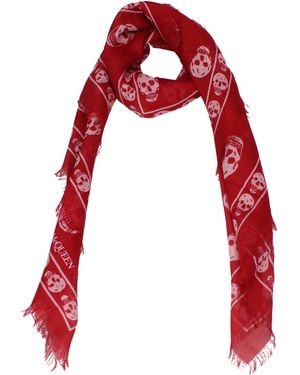 McQueen Foulard Mann Modal Red - Rot