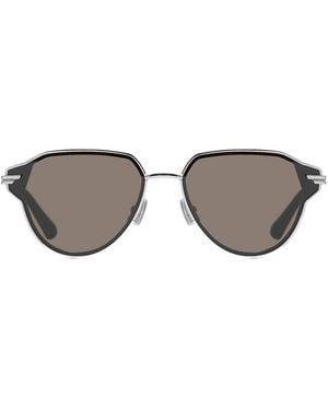 Bottega Veneta Metall Sonnenbrille - Grau