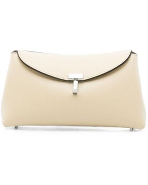 TOTEME Bolso Tote T Lock De Cuero Mini - Neutro