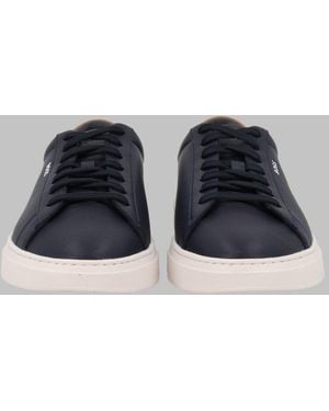 BOSS Low-Top Leather Trainers - Grey