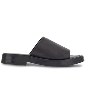 Ferragamo Pantoletten Mit Überkreuzten Riemen - Schwarz