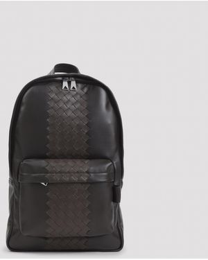 Bottega Veneta Mochila Intrecciato - Negro