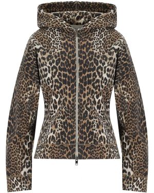 Ganni Animalier Hoodie - Black