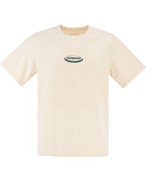 Patagonia T Shirt With Logo On The Back - Natural