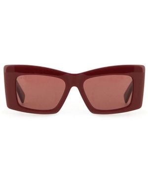 Gucci Square Sunglasses - Red