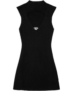 DIESEL Oloni Wool Short Dress - Black