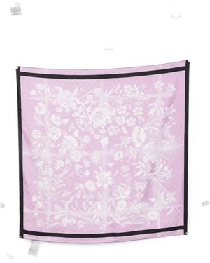 Gucci Printed Silk Foulard - Purple