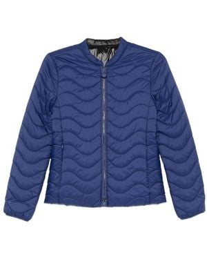 Emporio Armani Nylon Blouson Jacket - Blue