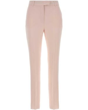 Max Mara Slim Flat Front Trousers - Pink