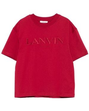 Lanvin T Shirt With Logo - Red