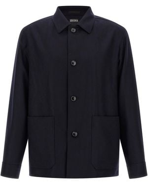 ZEGNA 'Alpe' Overshirt - Blue