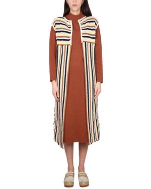 Alysi Long Vest - Red