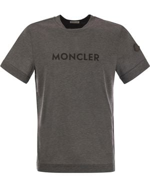 Moncler Logo T Shirt - Gray