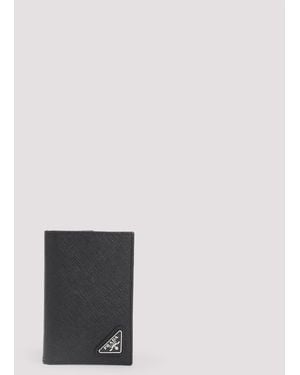 Prada Estuche para tarjetas de crédito - Gris