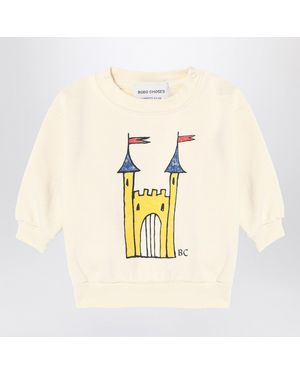 Bobo Choses Faraway Castle Ivory Sweatshirt - Metallic