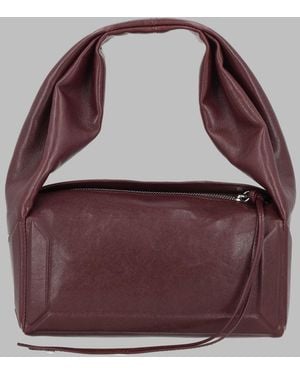 Maison Margiela Leather Hobo Shoulder Bag - Purple