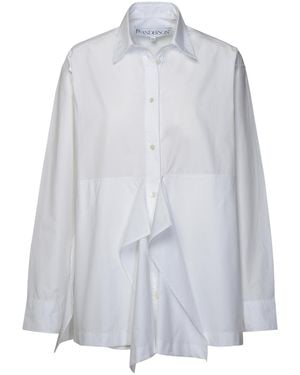 JW Anderson Jw Anderson 'Peplum' Cotton Shirt - Bianco