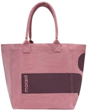 Isabel Marant Yenky Ga Shopper-Tasche Baumwolle Rosa - Lila