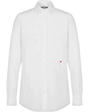 Moschino Couture Cotton Little Heart Hemd - Weiß