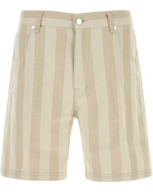 Fendi Stripes Shorts - Natural