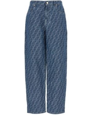 Fendi 'ff' Jeans - Blau