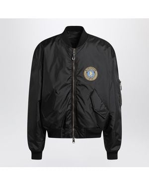 Balenciaga Large Fit Bomber Jaket - Black