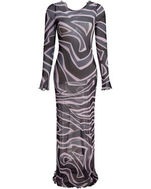 PUCCI "tulle" Long Dress - White