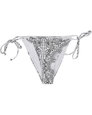 Mc2 Saint Barth Bandana Print Bikini Bottoms - Wit