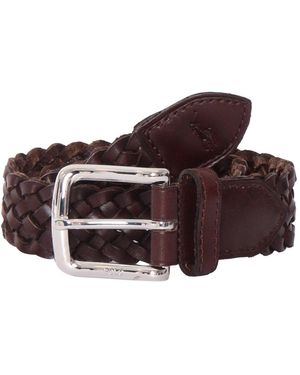 Polo Ralph Lauren Wstend Braid Belt Medium - Lila