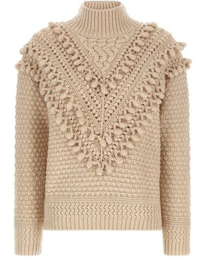 Zimmermann Hypnotic Bauble Pullover mit Bommel - Natur