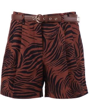 Max Mara Studio Novella Pattern-Printed Shorts - Red