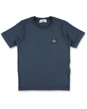 Stone Island Stylish T-Shirt For Boys - Blue