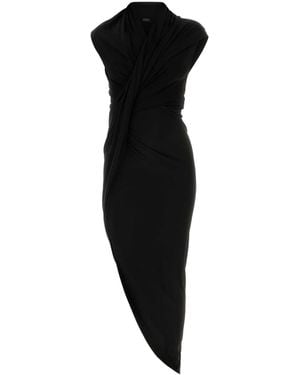 Balenciaga Stretch Crepe Dress Viscose - Black