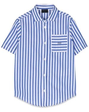 Fay Mc Stripes Shirt - Blue