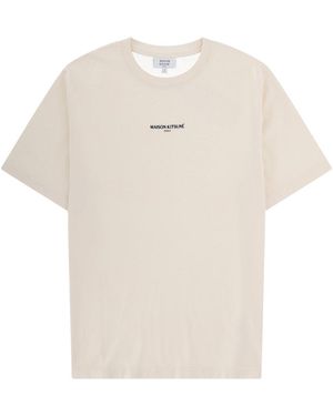 Maison Kitsuné T Shirt Con Logo - White