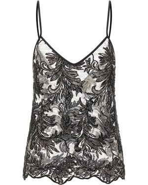 Le twins Top 'Alba' - Negro